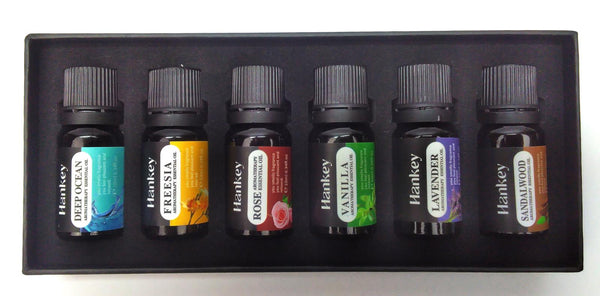 HANKEY Aromatherapy Essential Oil 10ml Natural Therapeutic Fragrance Gift Pack