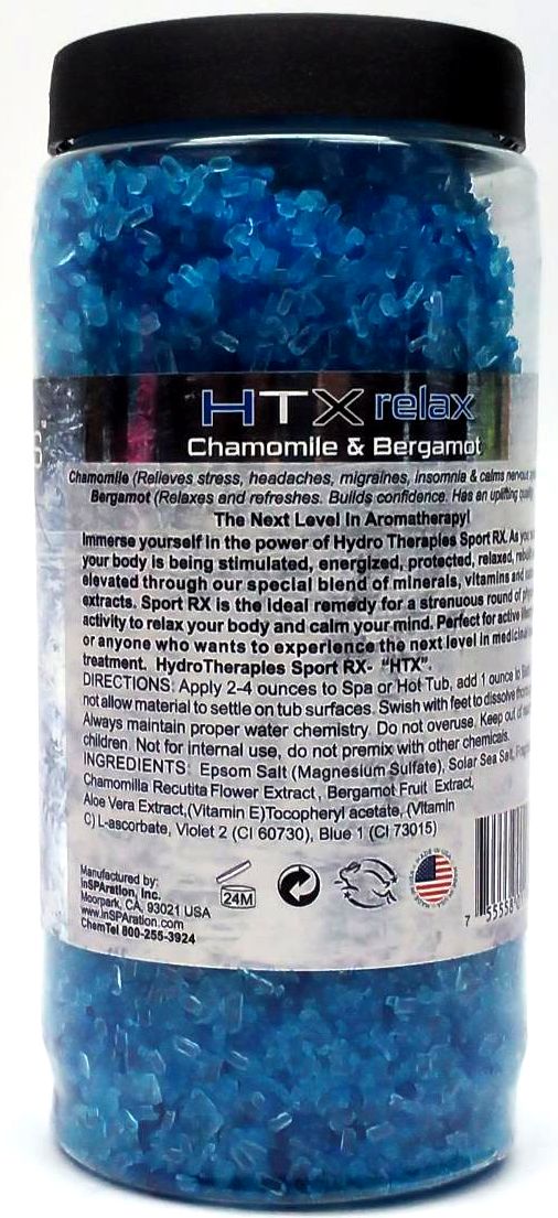 InSPAration Hydrotherapies Sport RX Relax Mind & Body Crystals 19 Oz