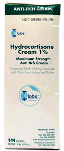 Globe Extra Strength Itch Stopping Anti-Itch Cream 0.9g 144 Packets