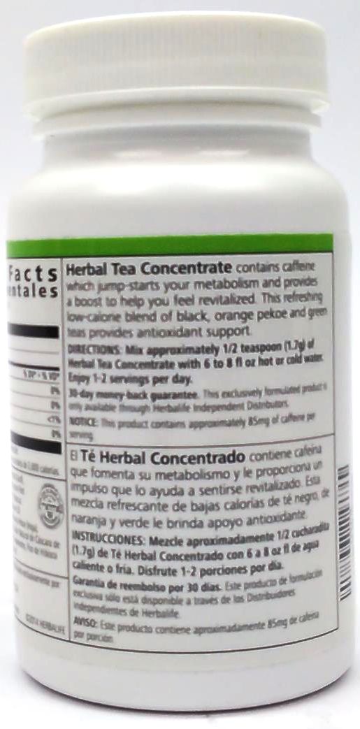 Herbalife Herbal Tea Concentrate Metabolism Boost Natural Flavored 1.8oz