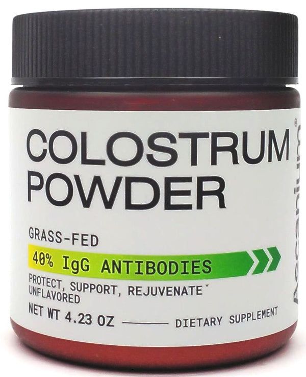 Ascanium Colostrum Dietary Supplement Unflavored Powder Grass Fed 40% IgG 4.23Oz