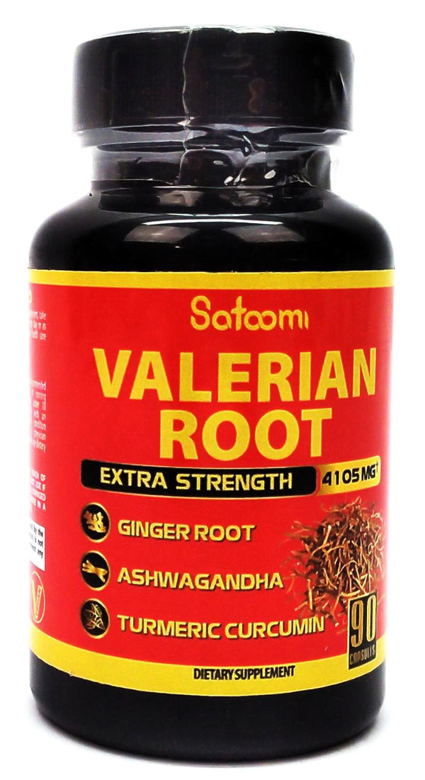 Valerian Root Capsules 9 Natural Herbs for Relaxation Support - 90 Count