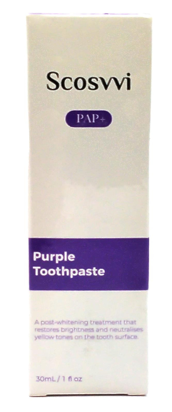 Purple Toothpaste for Teeth Whitening 30 ml Corrector Toothpaste