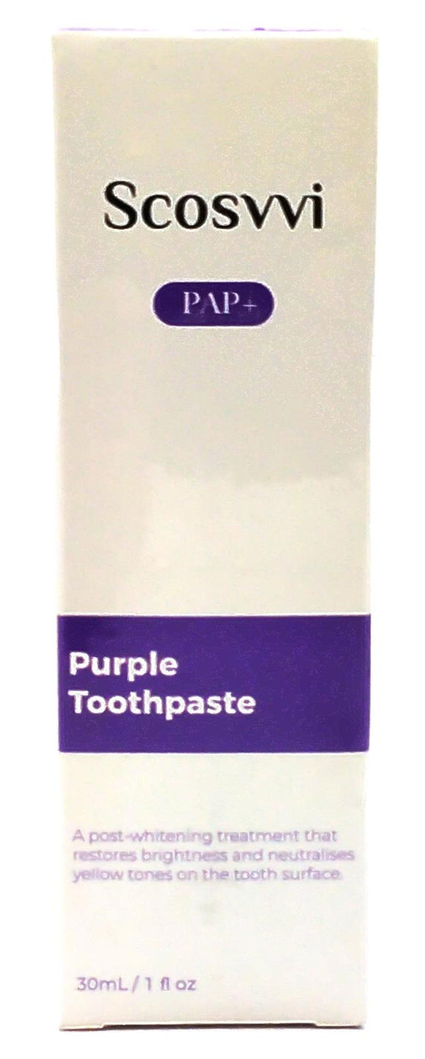 Purple Toothpaste for Teeth Whitening 30 ml Corrector Toothpaste