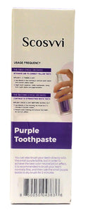 Purple Toothpaste for Teeth Whitening 30 ml Corrector Toothpaste