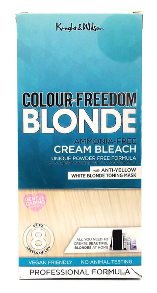 Knight & Wilson Color Freedom Cream Bleach Anti-Yellow White Blonde Toning Mask