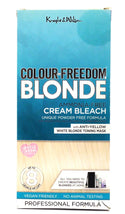 Knight & Wilson Color Freedom Cream Bleach Anti-Yellow White Blonde Toning Mask