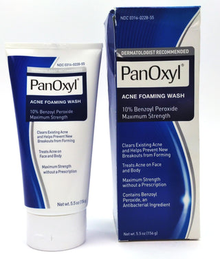 PanOxyl Maximum Strength Antimicrobial Face Acne Treatment Foaming Wash 5.5oz