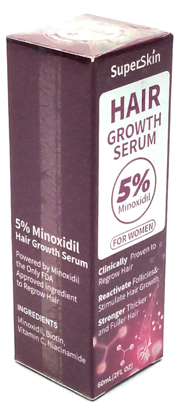 5% Minoxidil Women's Hair Growth Serum Fuller Stronger Hair Regrowth Treatment