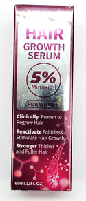 5% Minoxidil Women's Hair Growth Serum Fuller Stronger Hair Regrowth Treatment