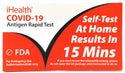 iHealth Antigen Rapid Test FDA Authorized COVID-19 Self Test Pack of 5 Test Kits