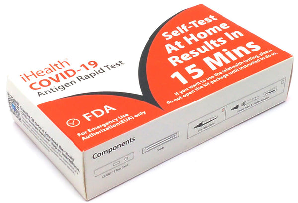 iHealth Antigen Rapid Test FDA Authorized COVID-19 Self Test Pack of 5 Test Kits