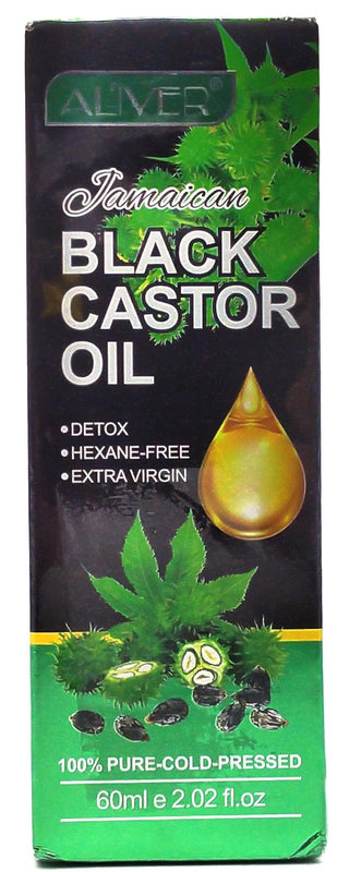 Aliver Jamaican Black Castor Oil  100% Pure Cold Pressed 2.02 fl oz