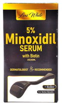 Lexi White 5% Minoxidil Serum with Biotin Hair Growth Treatment 2oz with Roller