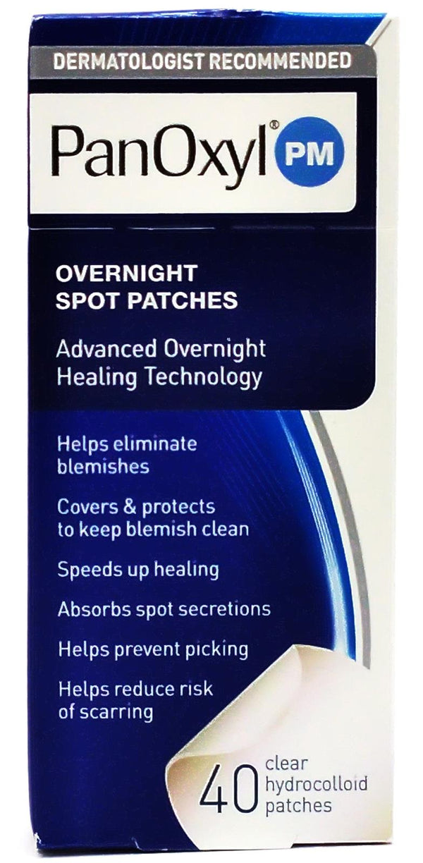 PanOxyl PM Overnight Spot Patches Advanced  Hydrocolloid Healing Technology 40 Ct