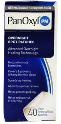 PanOxyl PM Overnight Spot Patches Advanced  Hydrocolloid Healing Technology 40 Ct