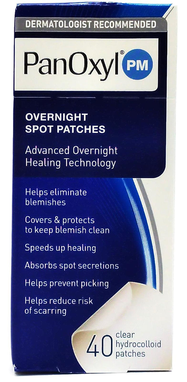 PanOxyl PM Overnight Spot Patches Advanced  Hydrocolloid Healing Technology 40 Ct