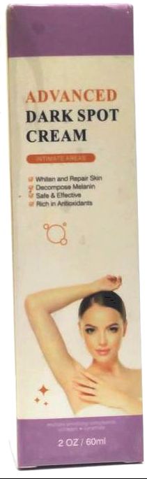 Advanced Dark Spot Cream for Armpit Knees Elbows Inner Thigh Intimate Areas 2 OZ