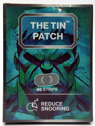 The Tin Patch Anti-Snoring Sleeping Strips Gentle on Skin 60 X-Strips