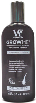 Watermans GrowMe Shampoo Best Hair Growth Sulfate Free Argan Oil 8.45 fl oz