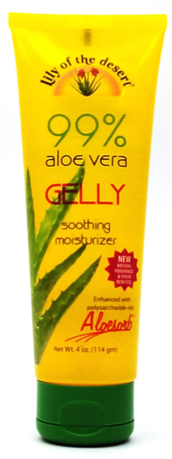 Lily of the Desert 99% Aloe Vera Gelly Soothing Moisturizer Gel 4 oz