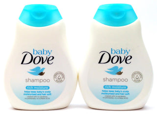 2 Baby Dove Shampoo Sensitive Rich Moisture Tear Free Hypoallergenic 200 ml