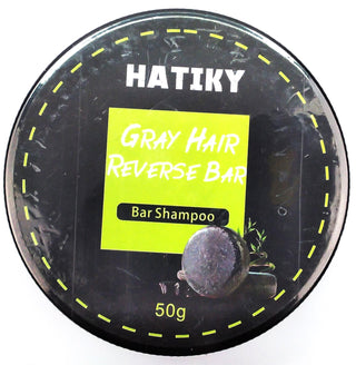 Pack of 2 Hatiky Gray Hair Reverse Bar Shampoo Reactivates Hair Color Pigments