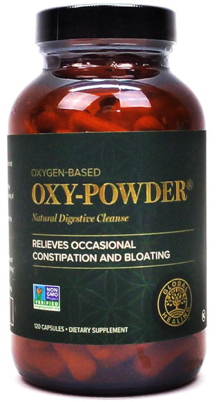 Oxy Powder Colon Cleanse and Natural Detox Pills for Constipation Relief -120 Ct