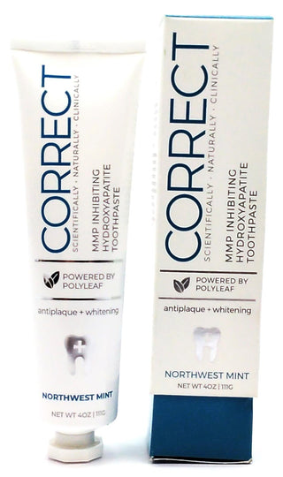 Correct MMP Inhibiting Hydroxyapatite Toothpaste Antiplaque for Gum Health