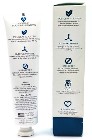 Correct MMP Inhibiting Hydroxyapatite Toothpaste Antiplaque for Gum Health