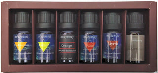 Buriburi 100% Pure Essential Oil Therapeutic Grade 0.33fl 0z 10ml 6 Pack