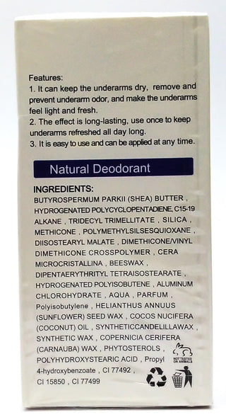 Lakerain Natural Deodorant Leaves Underarms Light and Dry Lavender and Rose