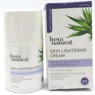 InstaNatural Skin Lightening Cream Minimizes Hyperpigmentation 50ml 1.7oz