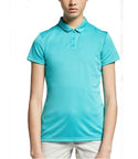 Nike Women's Golf Polo Shirt Dry Short 3 Button Short Sleeve Cabana Large New