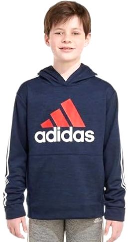 Adidas Youth Tech Hoodie Unisex Long Sleeved Fleece Pullover New with Tags