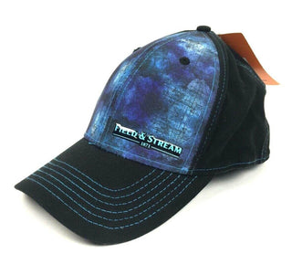 Field & Stream Trucker Cap Sublimated Hat Deep Blue Static Print Size L/XL New
