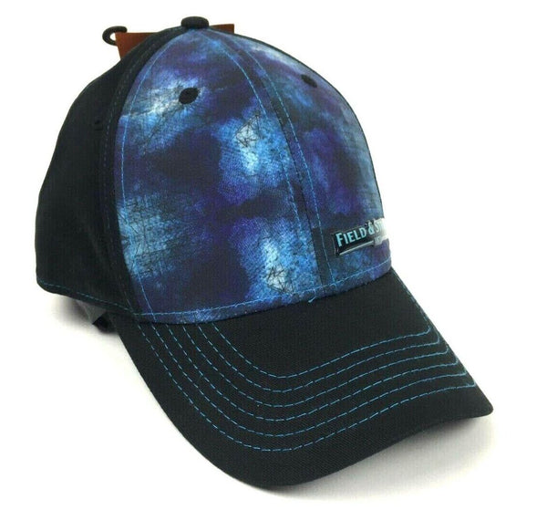 Field & Stream Trucker Cap Sublimated Hat Deep Blue Static Print Size L/XL New