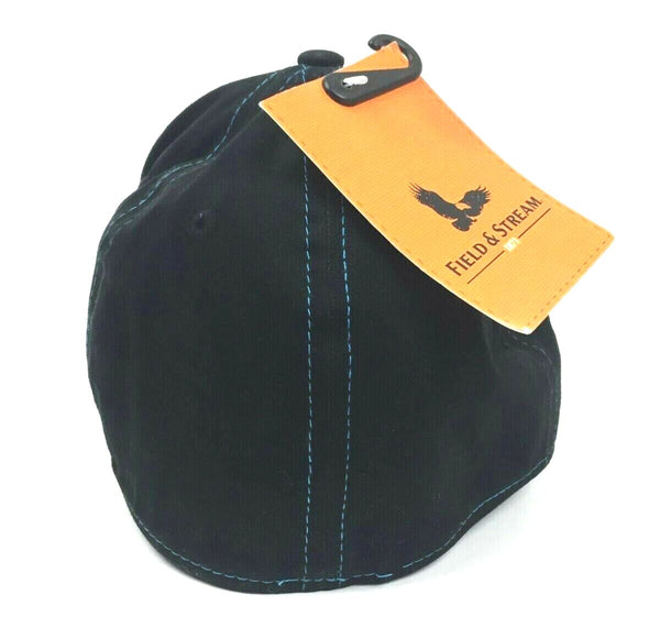 Field & Stream Trucker Cap Sublimated Hat Deep Blue Static Print Size L/XL New