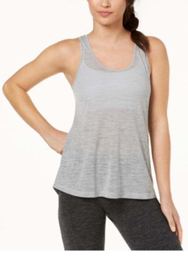 Ideology Women's Tank Top Activewear Perf Grey Whisper Size X-Small New