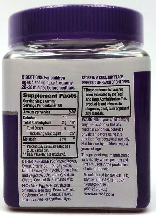 Natrol Kids Melatonin Dietary Supplement Sleep 60 Count 50% off Clearance Sale