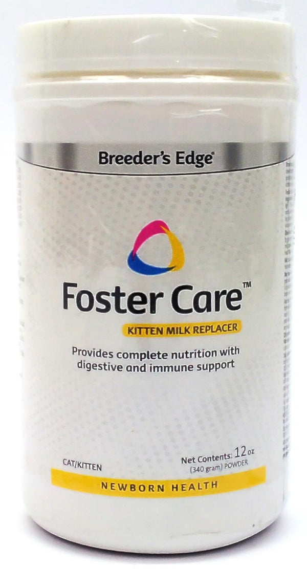 Breeder's Edge Foster Care Kitten Milk Replacer Powder Newborn Health 12 Oz