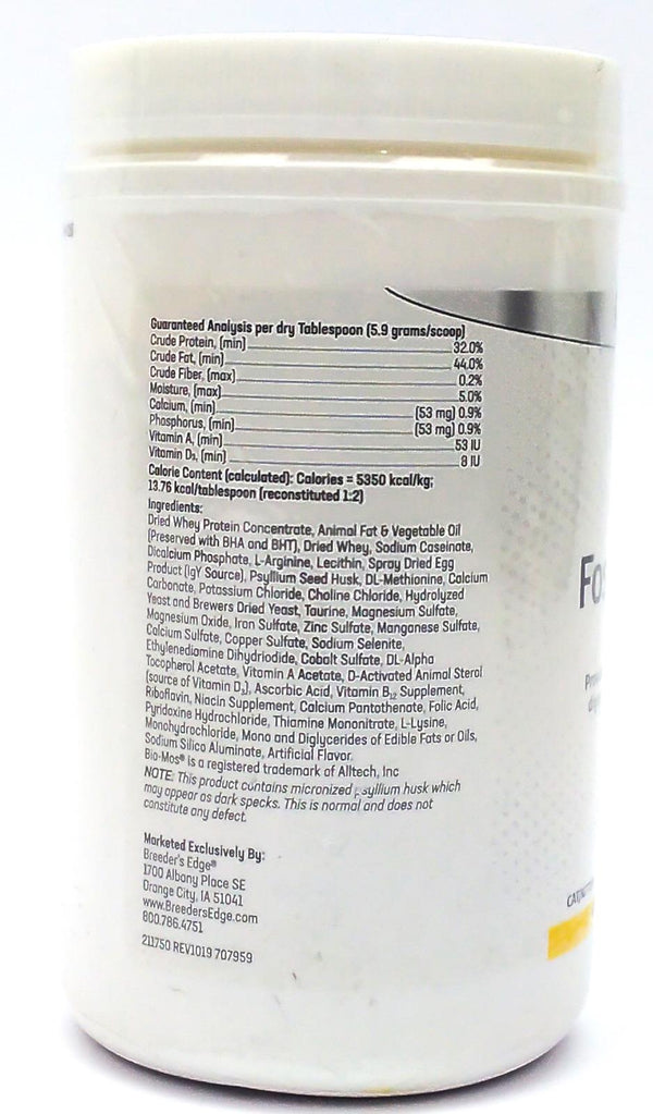 Breeder's Edge Foster Care Kitten Milk Replacer Powder Newborn Health 12 Oz