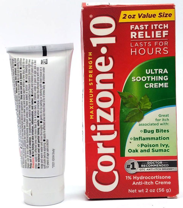 Cortizone 10 Anti-Itch Control Cream Maximum Strength Ultra Soothing 2oz 56g