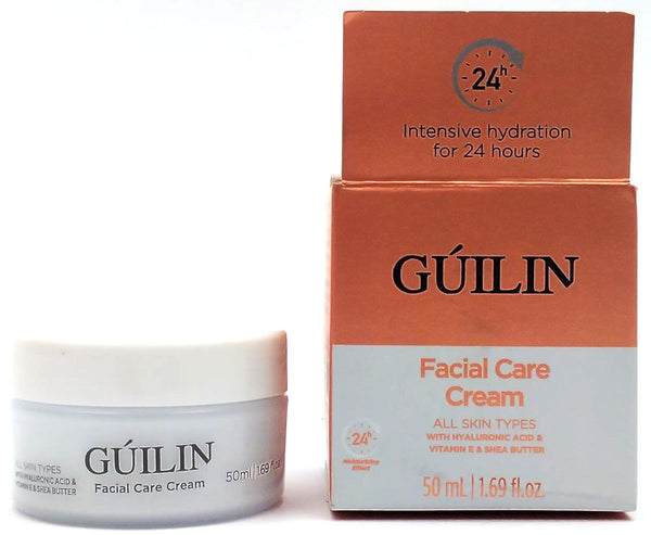 Guilin Facial Care Cream All Skin Types Hyaluronic Vitamin E Shear Butter 50ml