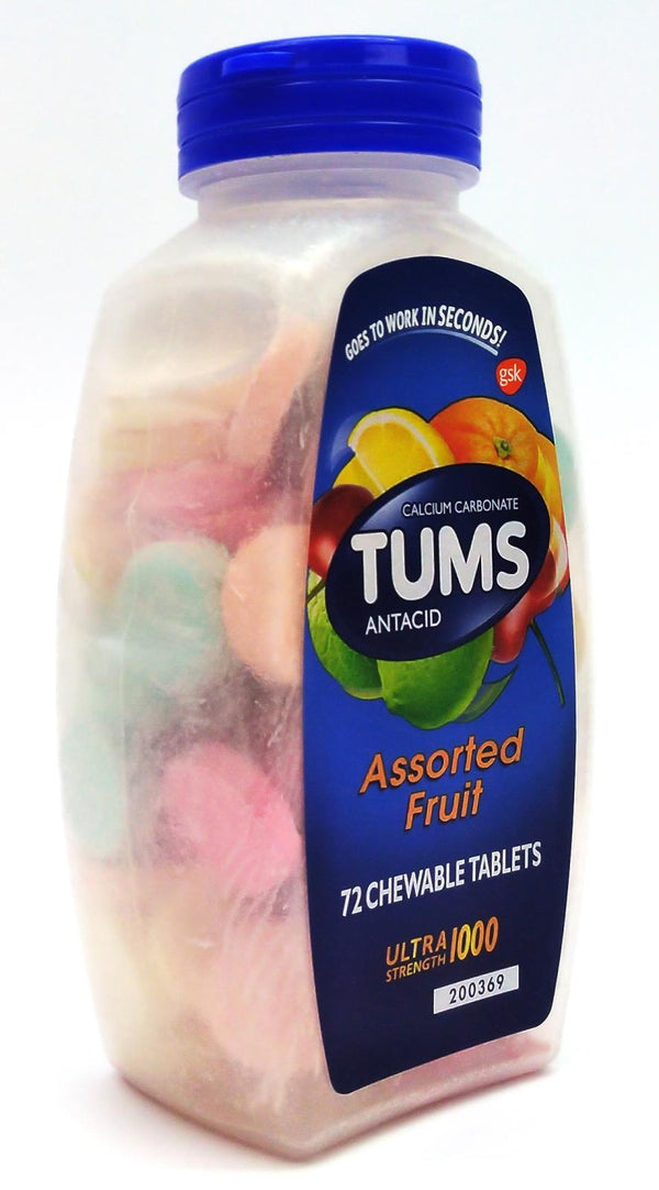 Tums Ultra Strength Heartburn Relief Chewable Antacid Tablets - 72 Count