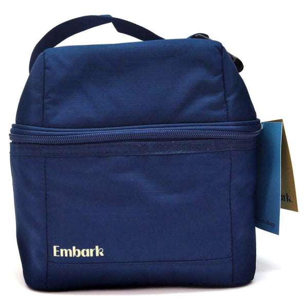 Embark Dual-Compartment Lunch Bag Spacious Target Zipper 5L Capacity Navy