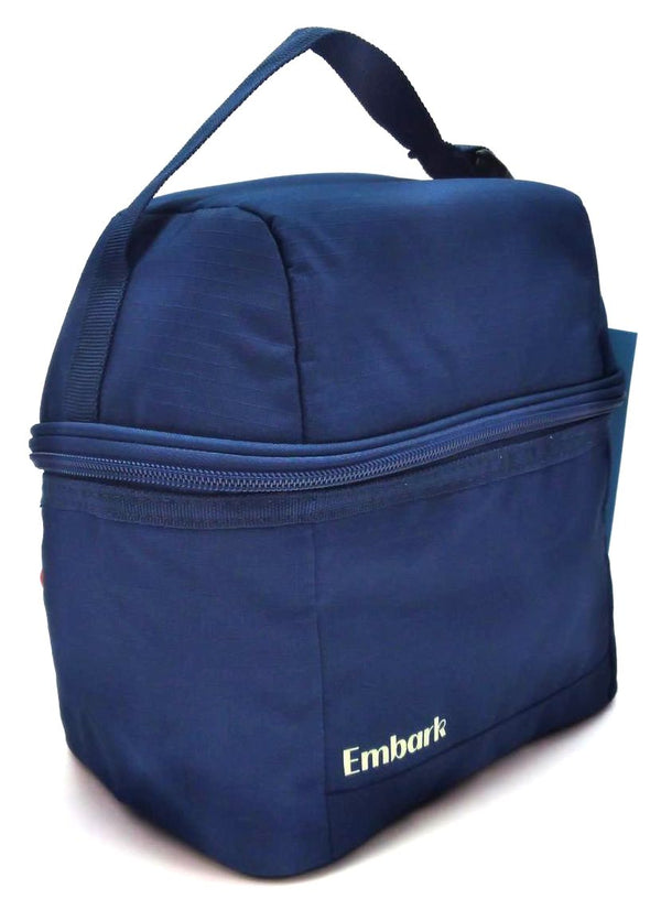 Embark Dual-Compartment Lunch Bag Spacious Target Zipper 5L Capacity Navy