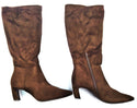 Women's Raye Tall Dress Boots A New Day Side Zippered Pointed Toe Dark Brown 11