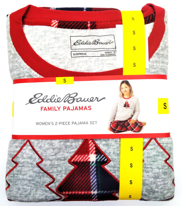 Eddie Bauer Women's Pajama Set Christmas Holiday 2 Piece Family Sleep Set -Small