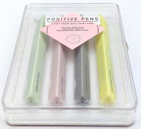 NPW Positive Ball Point Pens Soft Touch Stylus Tip Office Products Set of 4